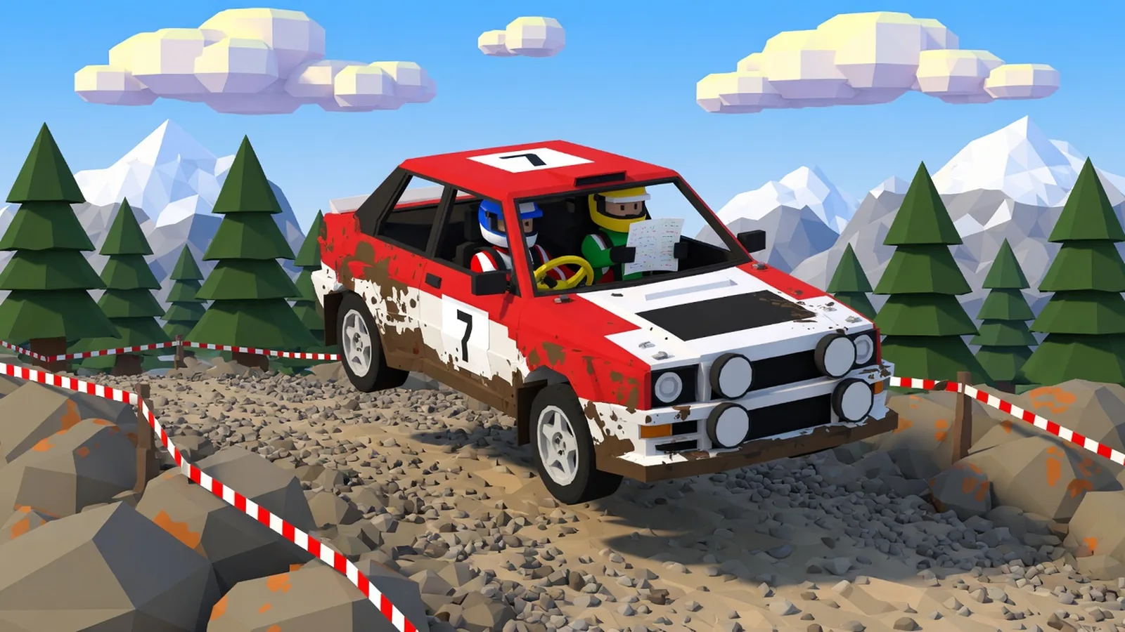 Backseat Rally Roblox co-op rally game – driver and co-driver